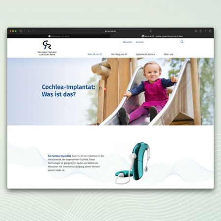 Den Artikel lesen: Neue Webseite für das Cochlear Implant Centrum Ruh ...